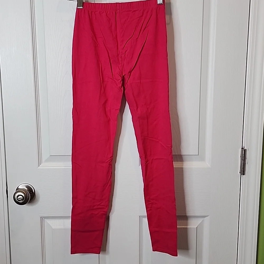 GAP Kids Heathered Gray and Pink Leggings 2 Piece Lot, Girls Size XL (12)